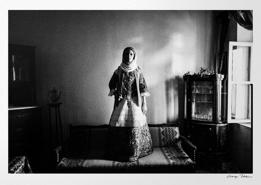 Black and White Photography Wall Art Greece | Costume of Kalyvia Attica by George Tatakis