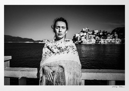 Black and White Photography Wall Art Greece | Costume of Kastellorizon island by the sea Dodecanese Greece by George Tatakis
