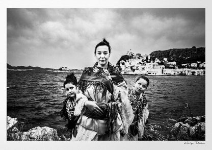 Black and White Photography Wall Art Greece | Costumes of Kastellorizon island by the sea Dodecanese Greece by George Tatakis