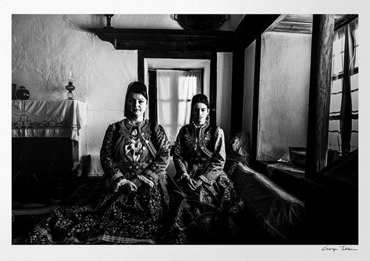 Black and White Photography Wall Art Greece | Urban costumes of Kastoria W. Macedonia by George Tatakis