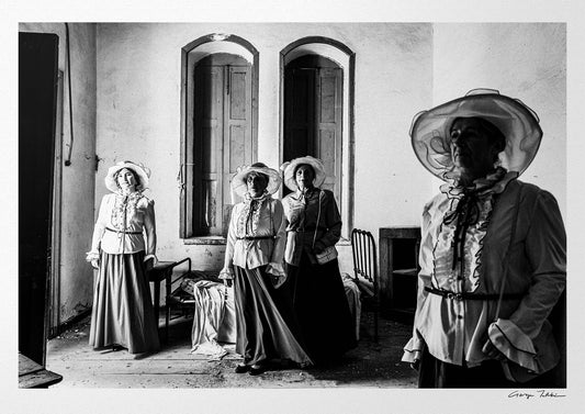 Black and White Photography Wall Art Greece | Kofinas costumes Leprosarium Chios island Greece by George Tatakis