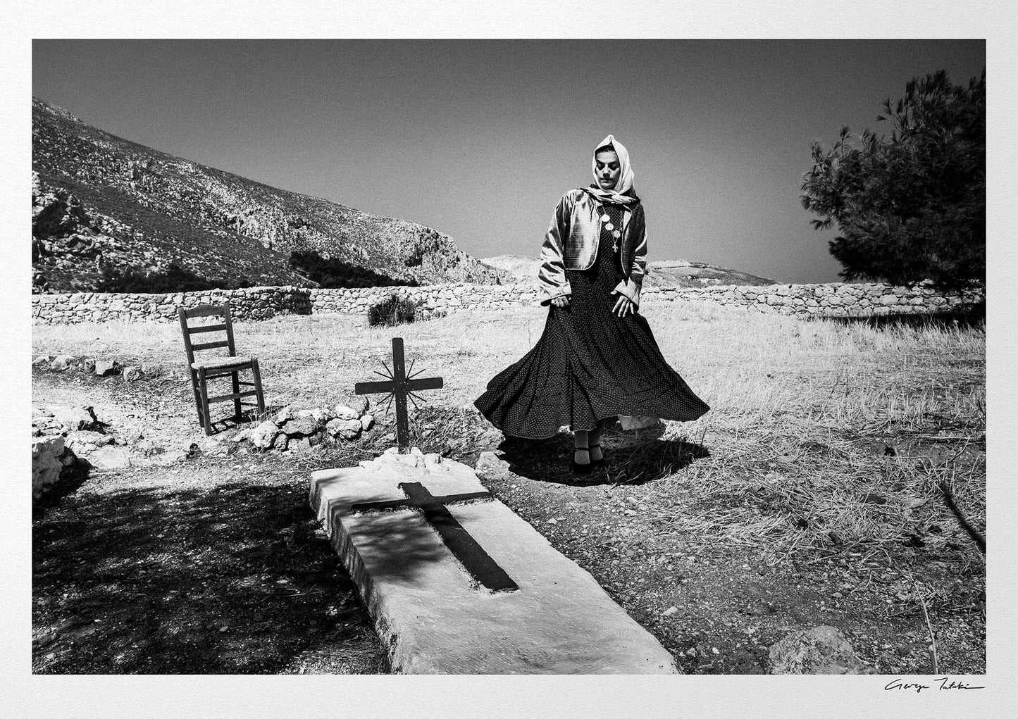 Black and White Photography Wall Art Greece | Monastery Kalymnos Dodecanese by George Tatakis