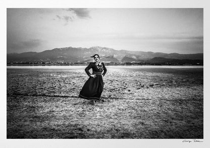 Black and White Photography Wall Art Greece | Salt lake Tigaki Kos Dodecanese by George Tatakis