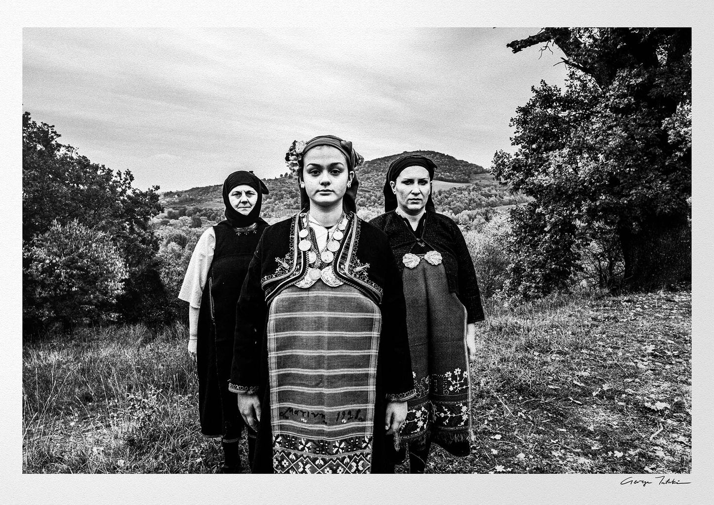 Black and White Photography Wall Art Greece | Costumes of Kostelides Palatitsia Imathia Macedonia by George Tatakis