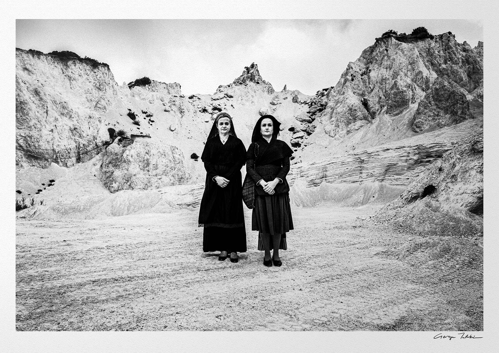 Black and White Photography Wall Art Greece | Costumes of Lefkada island Ionian Sea by George Tatakis