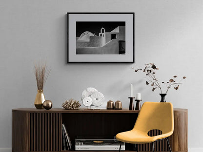 Architectural Forms | Santorini | Chorōs | Black-and-white wall art photography from Greece