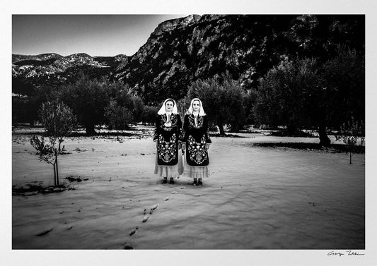 Black and White Photography Wall Art Greece | Costumes of Martino Lokris Phthiotis Greece by George Tatakis