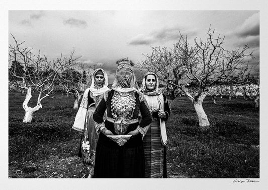 Black and White Photography Wall Art Greece | Costume of Megara Attica by George Tatakis