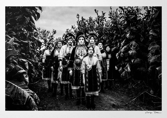 Black and White Photography Wall Art Greece | Costumes of Roumlouki Meliki Imathia Macedonia by George Tatakis