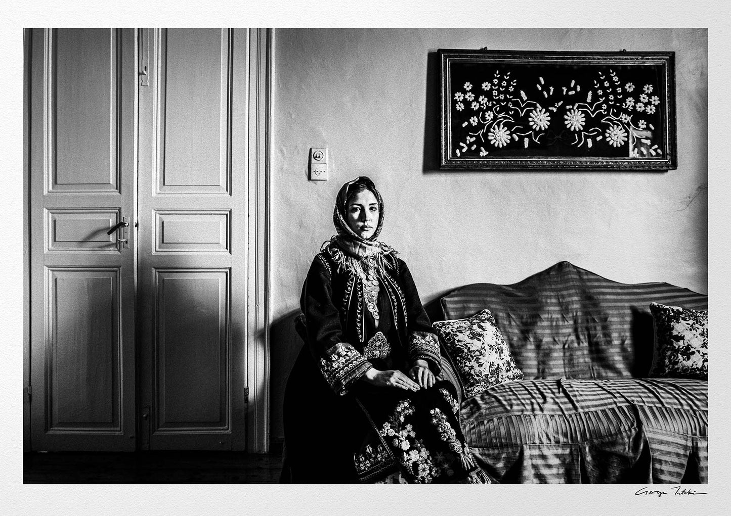 Black and White Photography Wall Art Greece | Traditional costume Aetolicon by George Tatakis