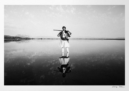 Black and White Photography Wall Art Greece | Salt lake Missolonghi by George Tatakis