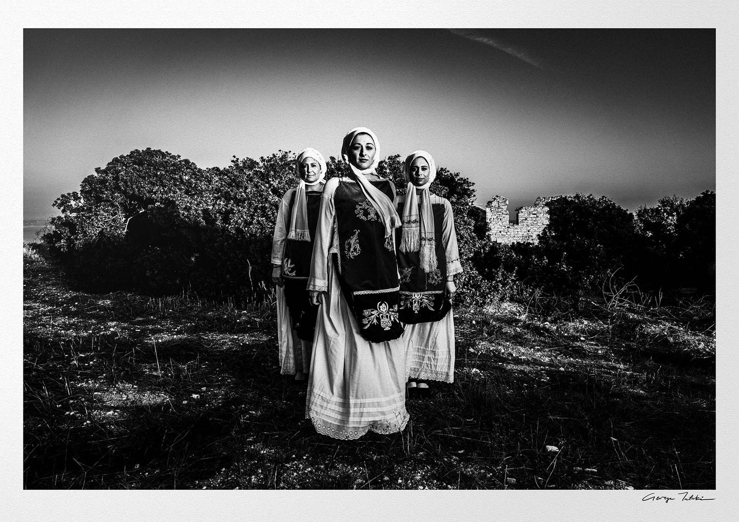 Black and White Photography Wall Art Greece | Nenita costumes Ionia Chios island Greece by George Tatakis