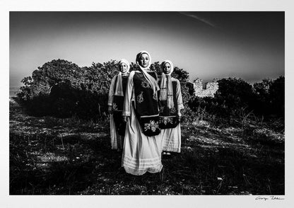 Black and White Photography Wall Art Greece | Nenita costumes Ionia Chios island Greece by George Tatakis