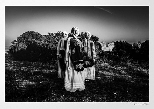 Black and White Photography Wall Art Greece | Nenita costumes Ionia Chios island Greece by George Tatakis