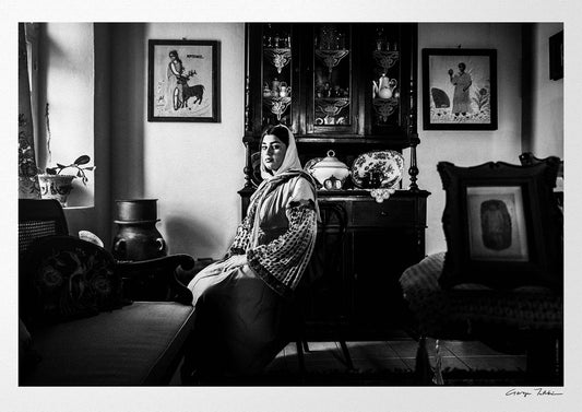 Black and White Photography Wall Art Greece | Costume of Nisyros Dodecanese Greece by George Tatakis