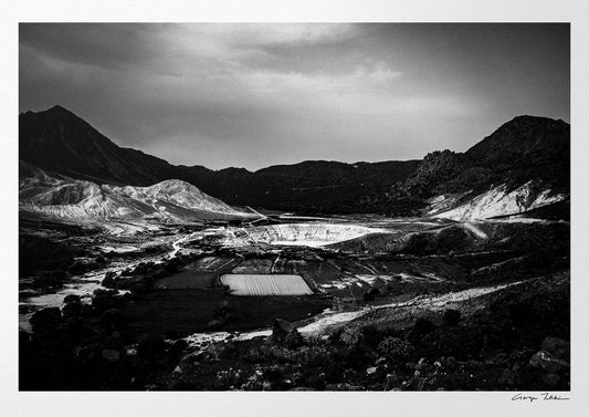 Black and White Photography Wall Art Greece | Volcano of Nisyros Dodecanese Greece by George Tatakis
