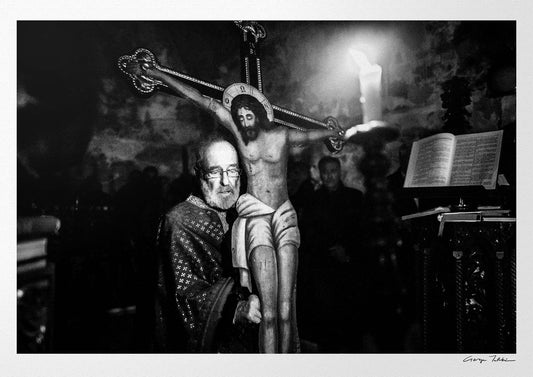 Black and White Photography Wall Art Greece | Cross Olympos Karpathos Dodecanese by George Tatakis