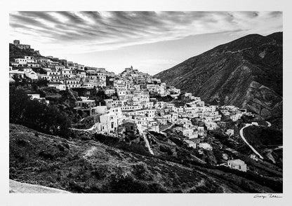 Black and White Photography Wall Art Greece | The village of Olympos Karpathos Dodecanese by George Tatakis