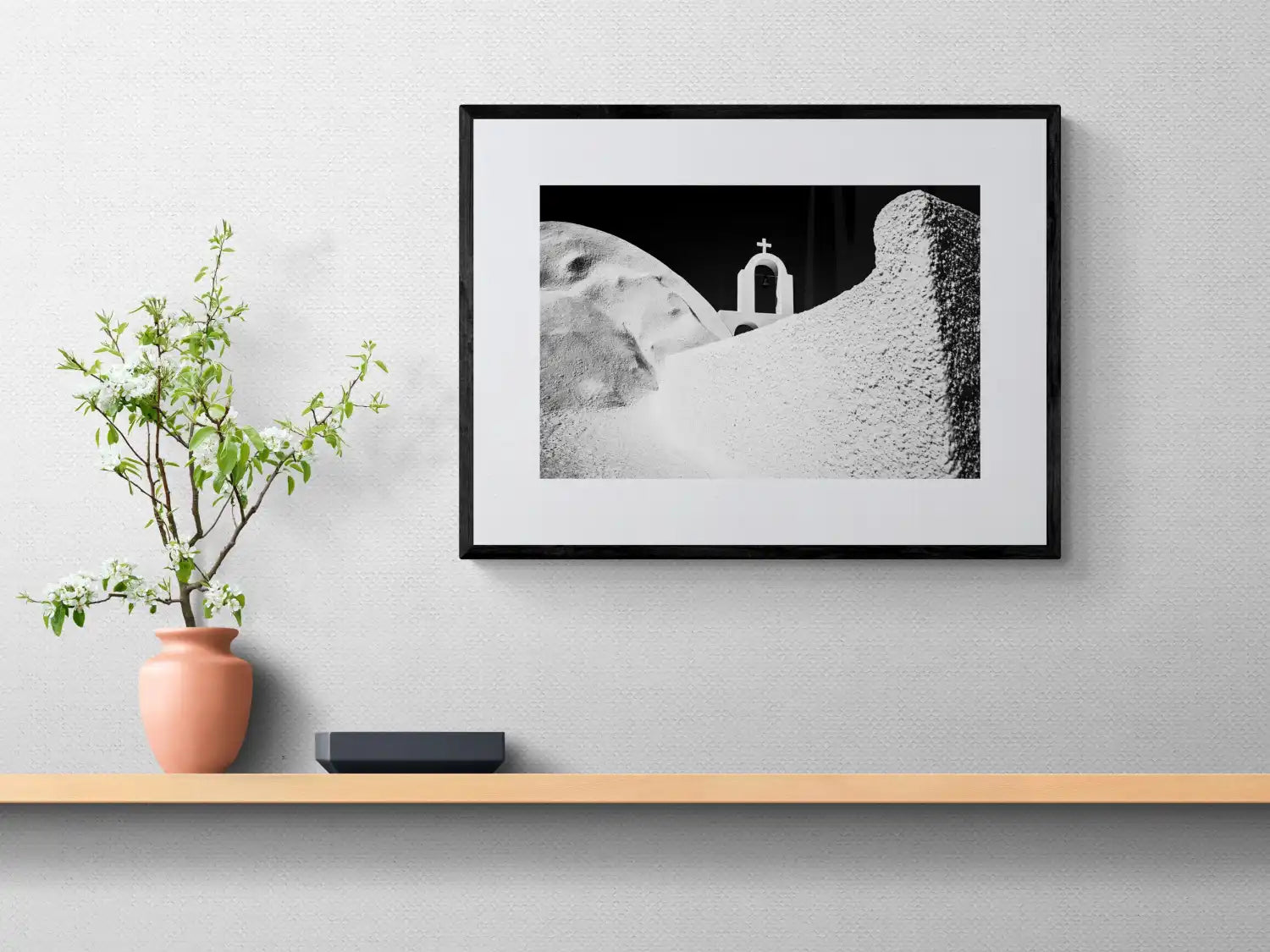 Church Forms | Santorini | Chorōs | Black-and-white wall art photography from Greece