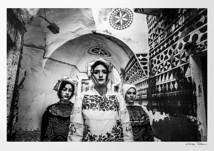 Black and White Photography Wall Art Greece | Pyrgi costumes Mastichochorea Chios island Greece by George Tatakis
