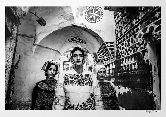 Black and White Photography Wall Art Greece | Pyrgi costumes Mastichochorea Chios island Greece by George Tatakis
