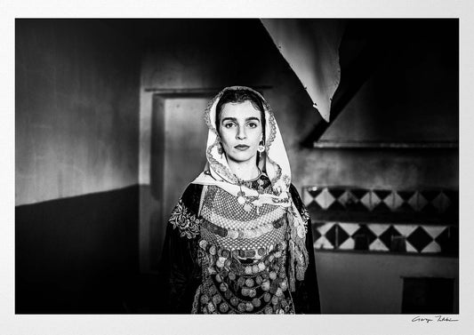 Black and White Photography Wall Art Greece | Engagement costume of Salamina Attica by George Tatakis