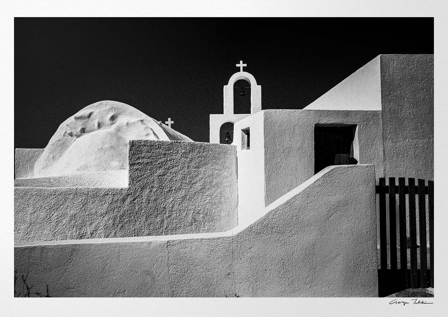 Architectural Forms | Santorini | Chorōs | Black-and-white wall art photography from Greece