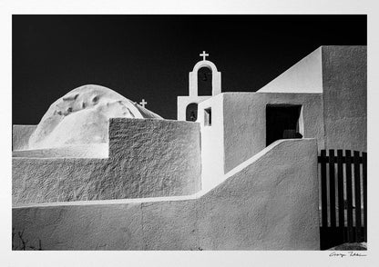 Architectural Forms | Santorini | Chorōs | Black-and-white wall art photography from Greece
