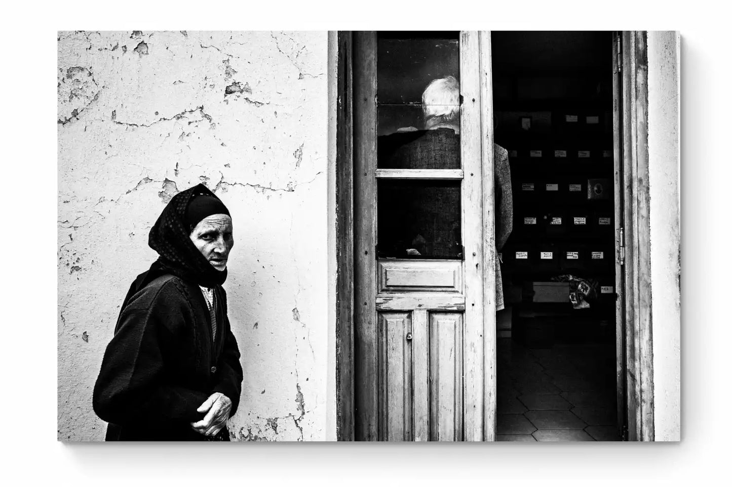 Black and White Photography Wall Art Greece | Ossuary in Olympos Karpathos Dodecanese by George Tatakis - whole photo