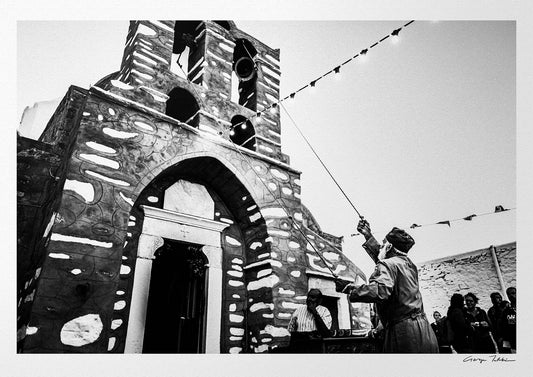 Black and White Photography Wall Art Greece | Profitis Elias Sifnos Cyclades by George Tatakis