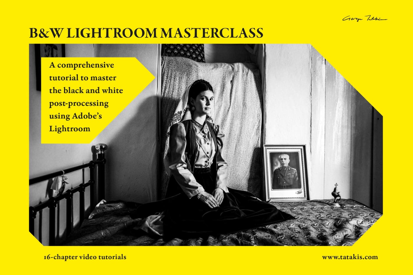 Instant Digital Download | Adobe Lightroom Black-and-White editing Masterclass | Video tutorial by George Tatakis. Multi-Awarded Photographer, National Geographic Partner.