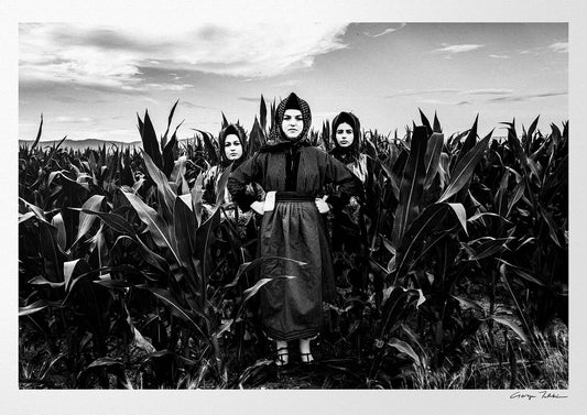 Black and White Photography Wall Art Greece | Stefanovikio dresses Thessaly by George Tatakis