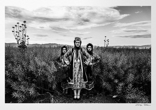 Black and White Photography Wall Art Greece | Stefanovikio dresses Thessaly by George Tatakis