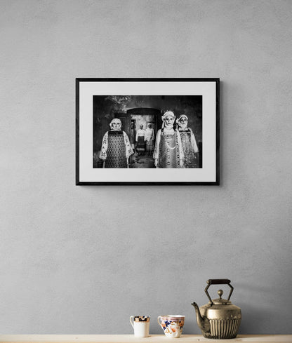 Black and White Photography Wall Art Greece | Olympoi costumes Mastichochorea Chios island Greece by George Tatakis - single framed photo