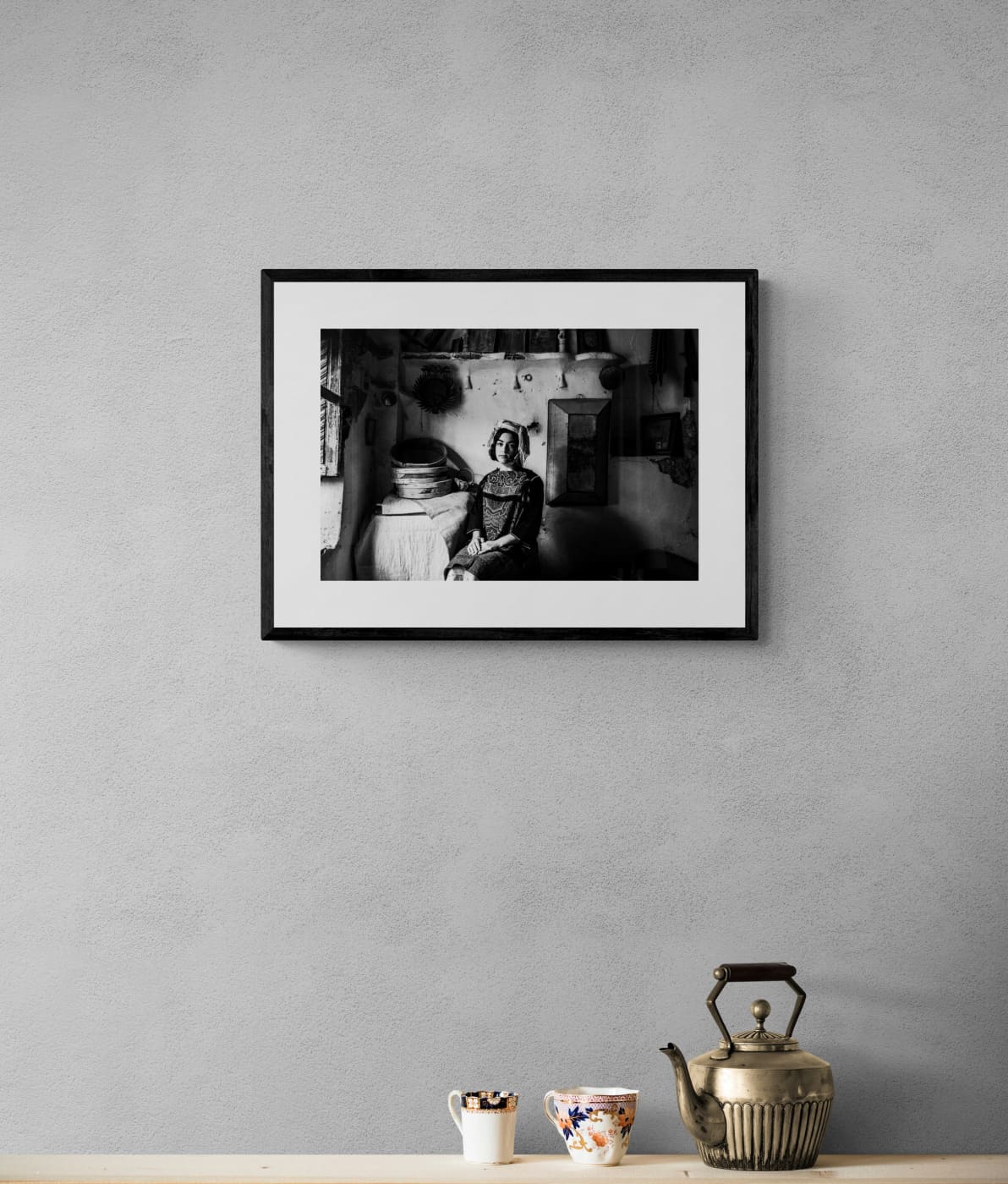 Black and White Photography Wall Art Greece | Pyrgi costume Mastichochorea Chios island Greece by George Tatakis - single framed photo