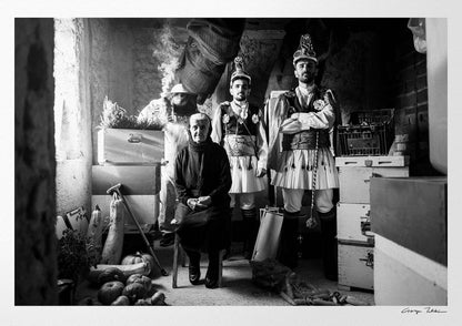 Black and White Photography Wall Art Greece | Beekeepers Kotsamania of Tetralofos Kozani by George Tatakis