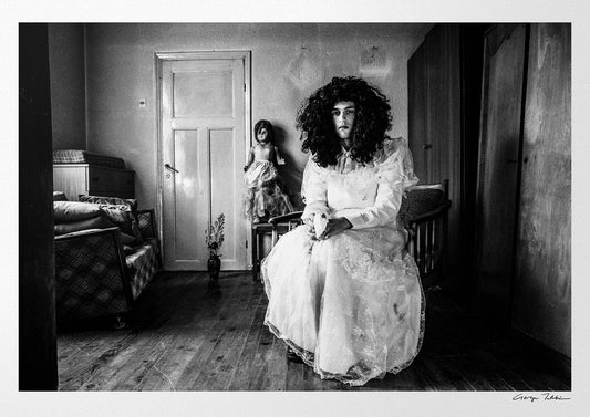 Black and White Photography Wall Art Greece | Bride Kotsamania of Tetralofos Kozani by George Tatakis