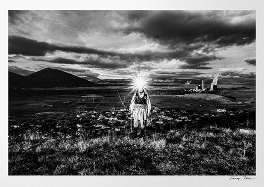 Black and White Photography Wall Art Greece | Kotsamanos of Tetralofos shining Kozani W. Macedonia by George Tatakis