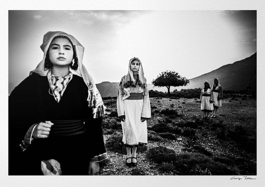 Black and White Photography Wall Art Greece | Costumes of Tilos island Dodecanese Greece by George Tatakis