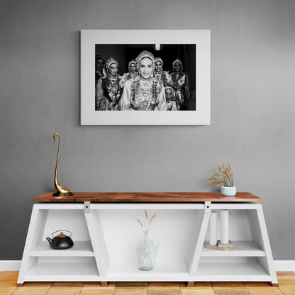 Black and White Photography Wall Art Greece | Limited Edition numbered signed. Bride in Diafani Olympos Karpathos Dodecanese.