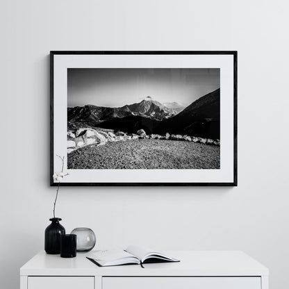 Black and White Photography Wall Art Greece | Mountains in Olympos Karpathos Dodecanese by George Tatakis - single framed photo