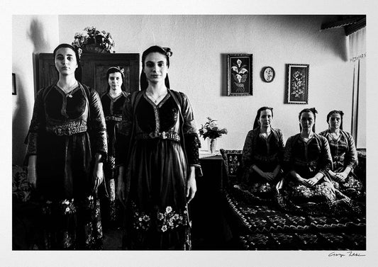Metsovo, Epirus, Greece | Costumes in Local House | Black-and-White Wall Art Photography