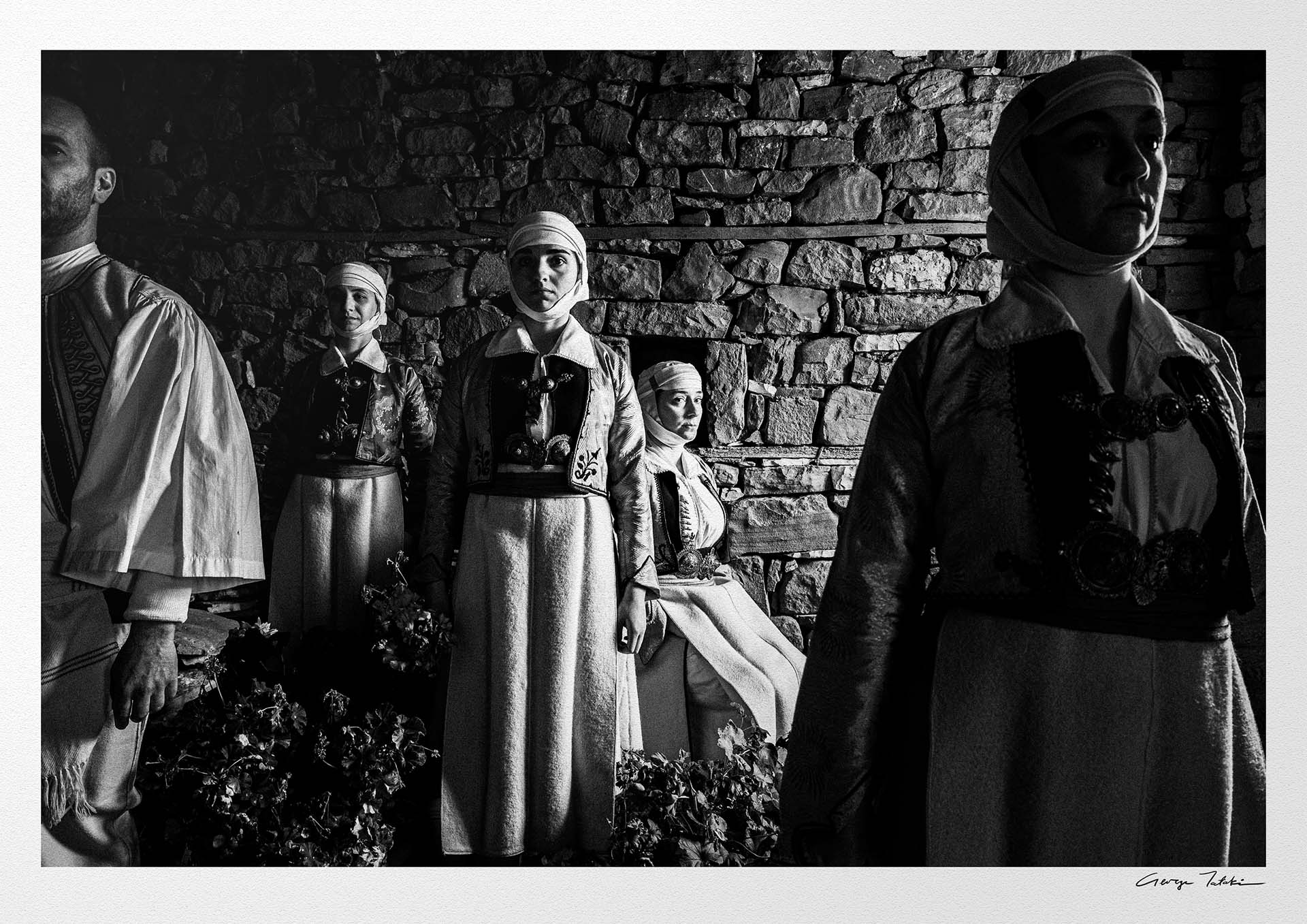 Paleopyrgos, Pogoni, Epirus, Greece | Costumes in Warehouse | Black-and-White Wall Art Photography